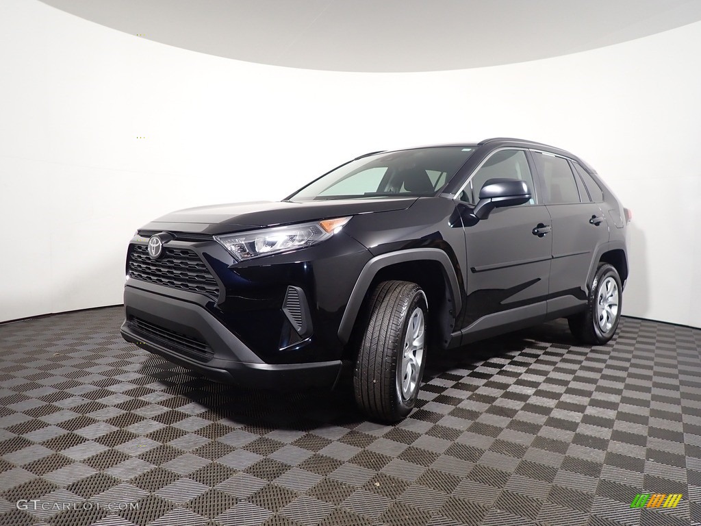 2021 RAV4 LE AWD - Midnight Black Metallic / Black photo #7