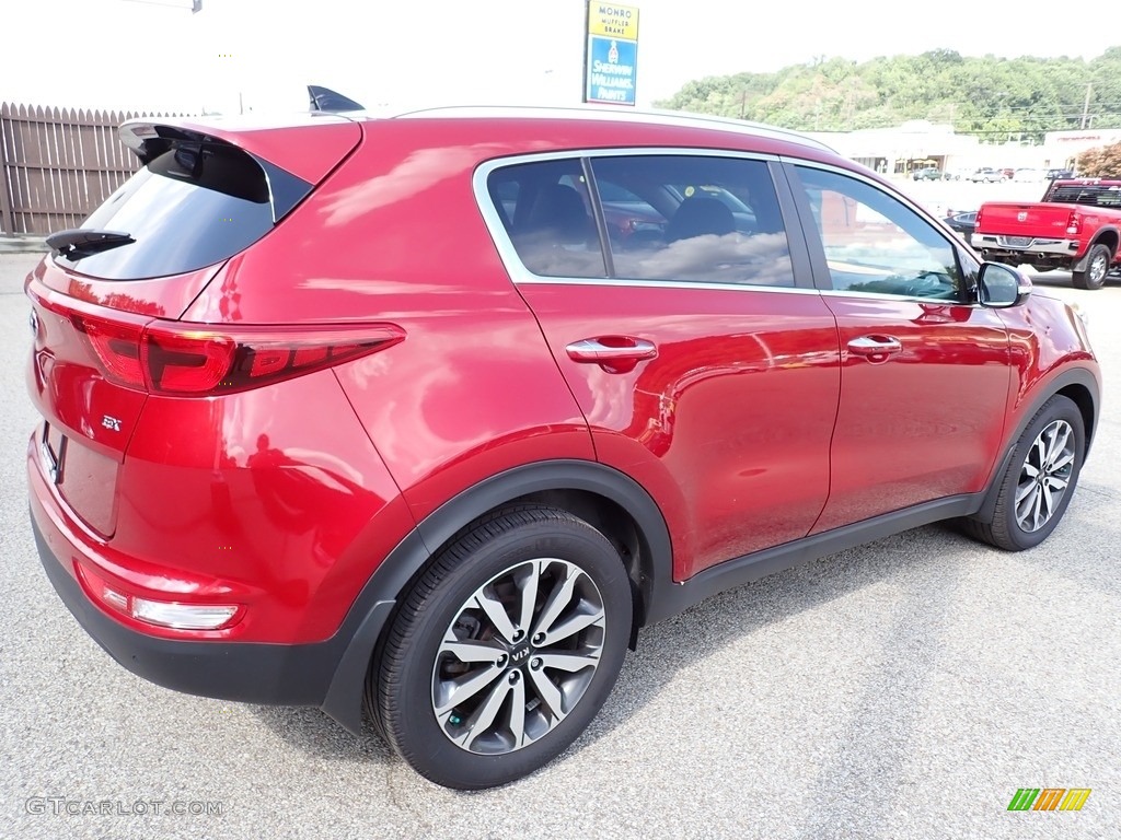 Hyper Red 2017 Kia Sportage EX Exterior Photo #144787406