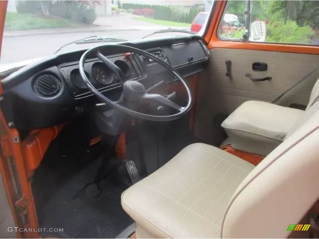 Beige Interior 1975 Volkswagen Bus T2 Campmobile Photo #144788363