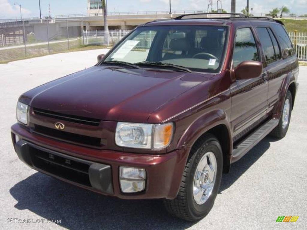 2000 QX4  - Bordeaux Red Pearl / Stone Beige photo #2