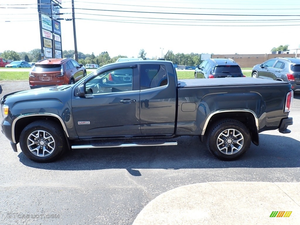 2018 Canyon All Terrain Extended Cab 4x4 - Satin Steel Metallic / Jet Black photo #7