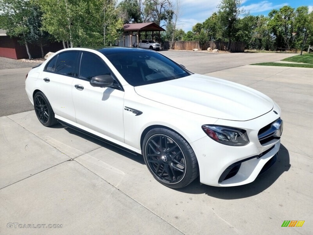 2018 E AMG 63 S 4Matic - Polar White / Black photo #1