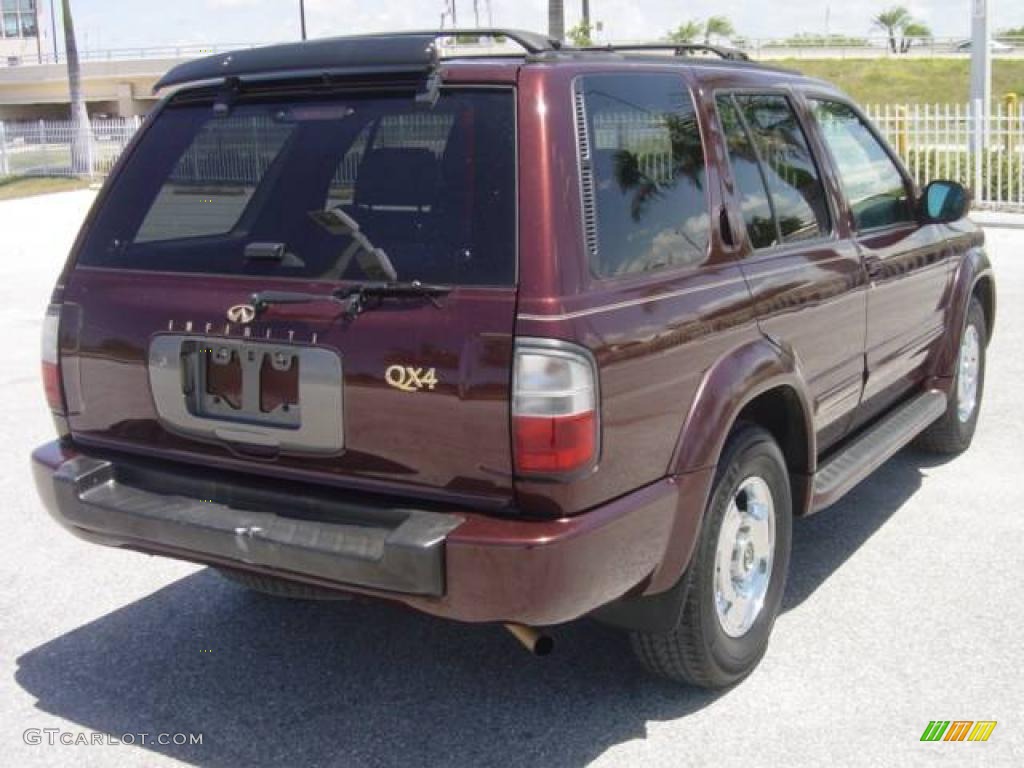 2000 QX4  - Bordeaux Red Pearl / Stone Beige photo #6