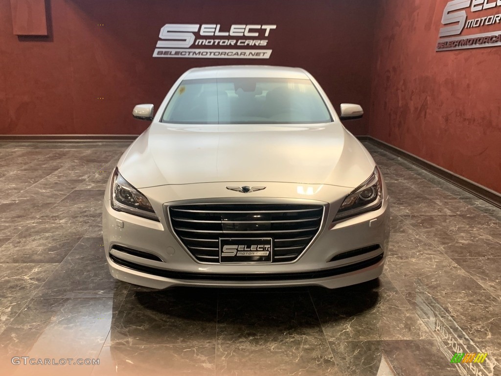 2017 Genesis G80 AWD - Santiago Silver / Black Monotone photo #2