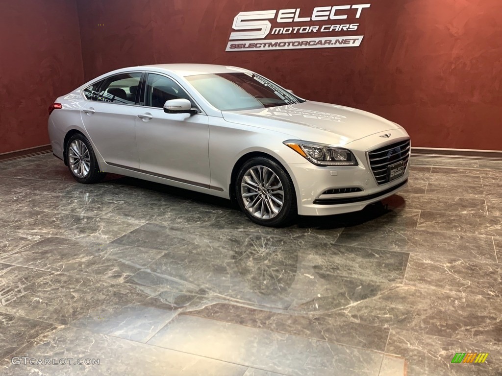 2017 Genesis G80 AWD - Santiago Silver / Black Monotone photo #3