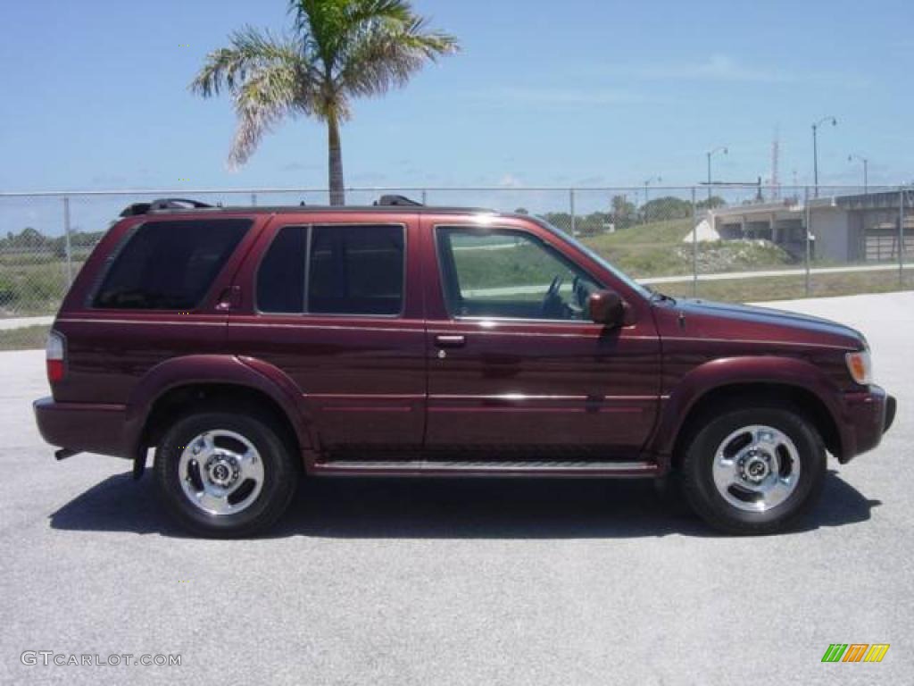 2000 QX4  - Bordeaux Red Pearl / Stone Beige photo #7