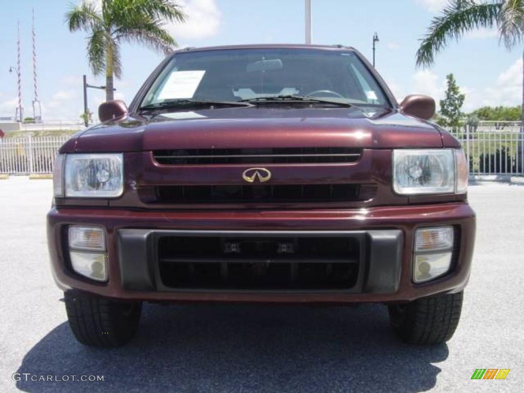 2000 QX4  - Bordeaux Red Pearl / Stone Beige photo #9