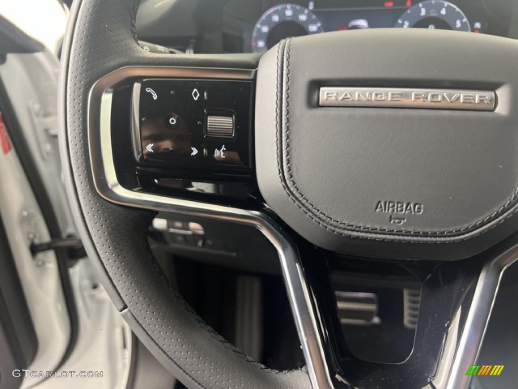 2023 Land Rover Range Rover Evoque S R-Dynamic Ebony Steering Wheel Photo #144792568