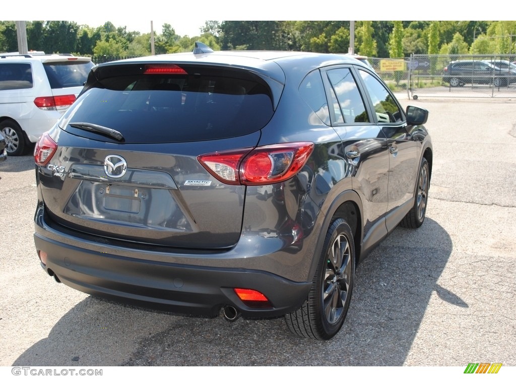 2016 CX-5 Grand Touring AWD - Meteor Gray Mica / Black photo #5