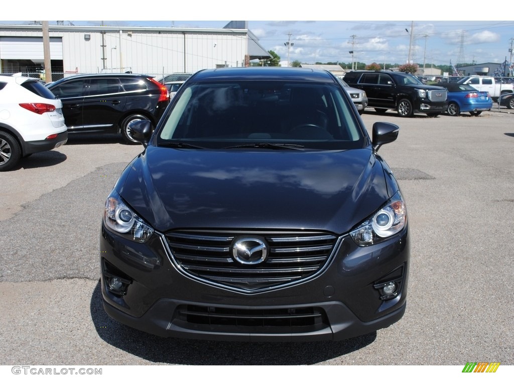 2016 CX-5 Grand Touring AWD - Meteor Gray Mica / Black photo #8