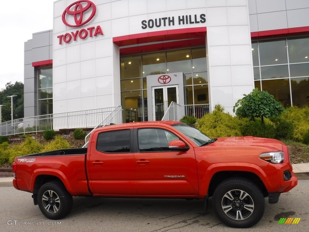2017 Tacoma TRD Sport Double Cab 4x4 - Inferno Orange / TRD Graphite photo #2