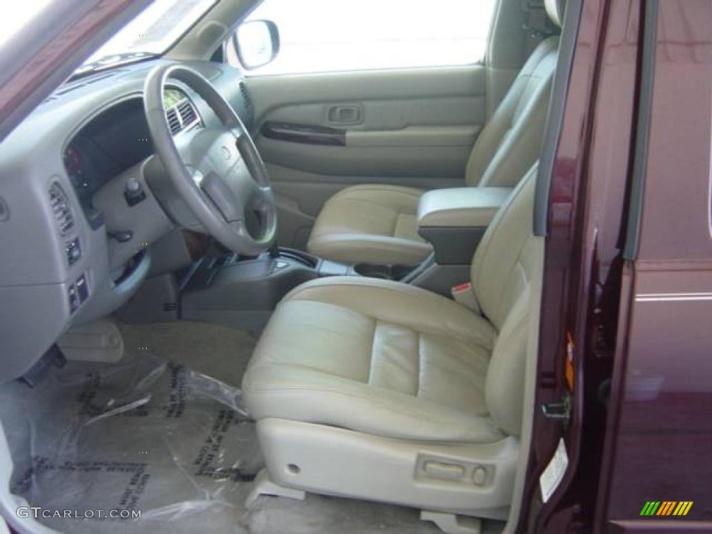 2000 QX4  - Bordeaux Red Pearl / Stone Beige photo #18