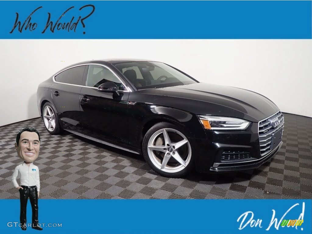2018 A5 Sportback Premium quattro - Brilliant Black / Nougat Brown photo #1