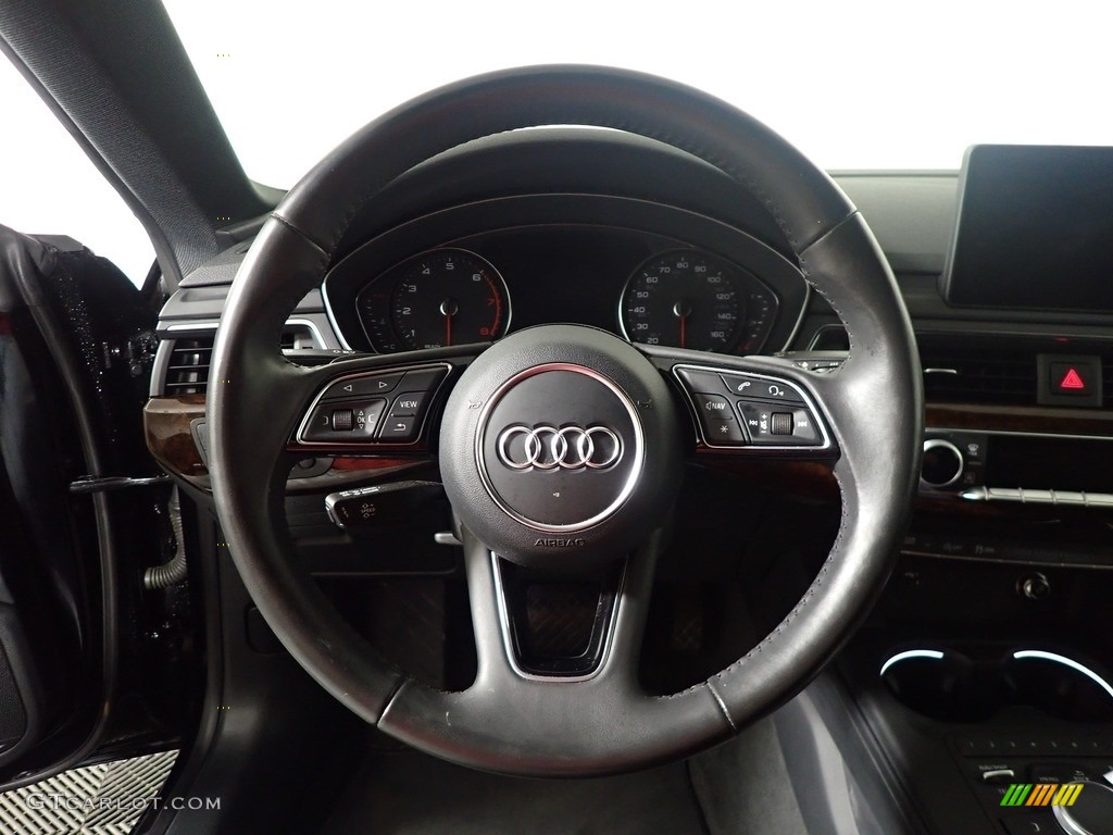 2018 Audi A5 Sportback Premium quattro Nougat Brown Steering Wheel Photo #144795037