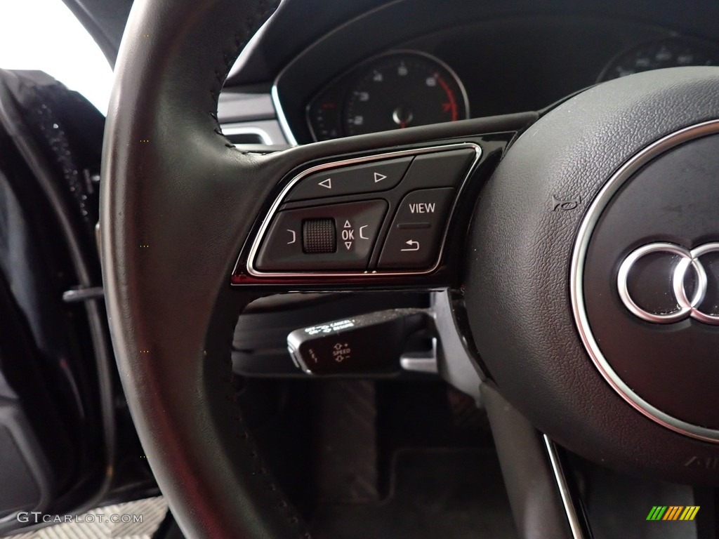 2018 Audi A5 Sportback Premium quattro Nougat Brown Steering Wheel Photo #144795076