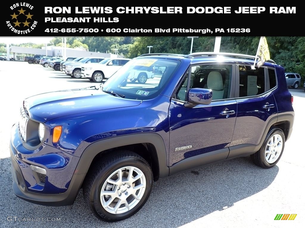 2019 Renegade Latitude 4x4 - Jetset Blue / Black/Ski Grey photo #1