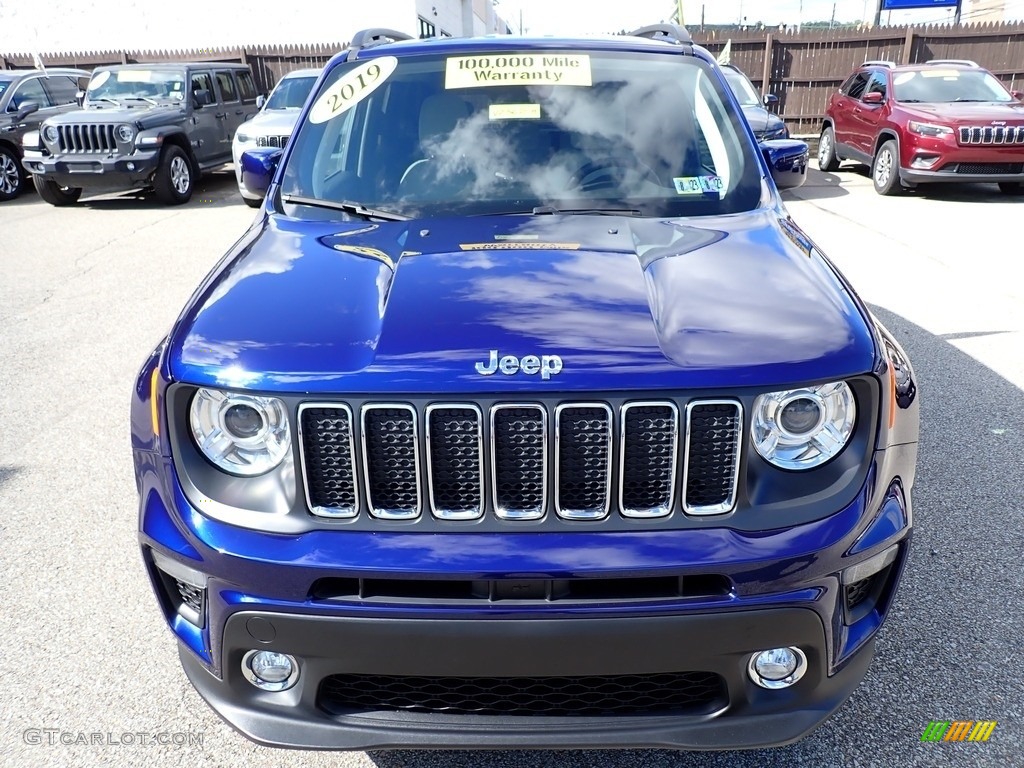 2019 Renegade Latitude 4x4 - Jetset Blue / Black/Ski Grey photo #9