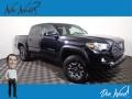 2020 Midnight Black Metallic Toyota Tacoma TRD Off Road Double Cab 4x4  photo #1