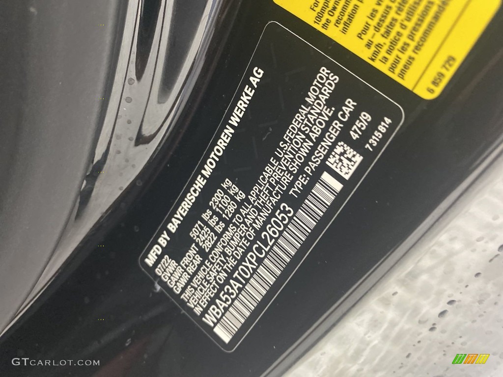 2023 BMW 4 Series M440i Convertible Color Code Photos