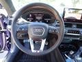 2022 Audi S5 Magma Red/Gray Stitching Interior Steering Wheel Photo