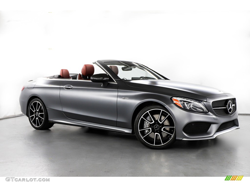 designo Magno Selenite Grey Matt 2017 Mercedes-Benz C 43 AMG 4Matic Cabriolet Exterior Photo #144800830