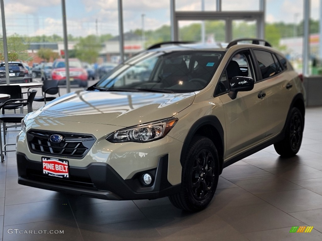 2023 Crosstrek Premium - Desert Khaki / Black photo #1