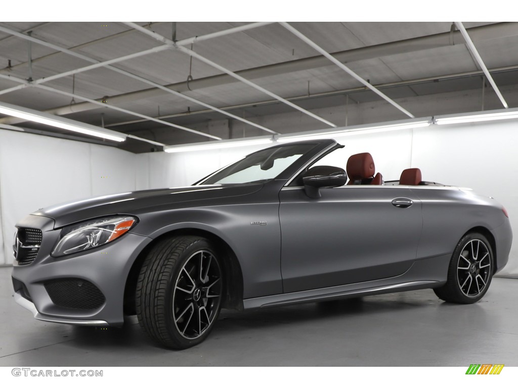 designo Magno Selenite Grey Matt 2017 Mercedes-Benz C 43 AMG 4Matic Cabriolet Exterior Photo #144801142