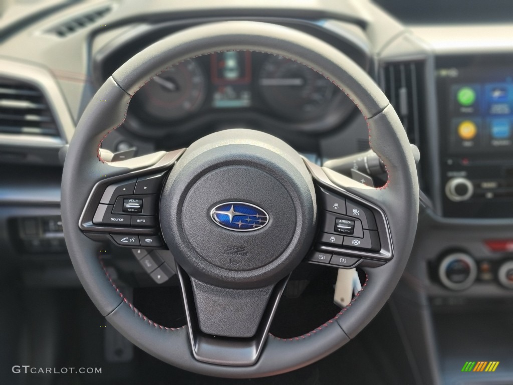 2023 Subaru Crosstrek Premium Black Steering Wheel Photo #144801493