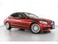 designo Cardinal Red Metallic 2016 Mercedes-Benz C 300 Sedan Exterior