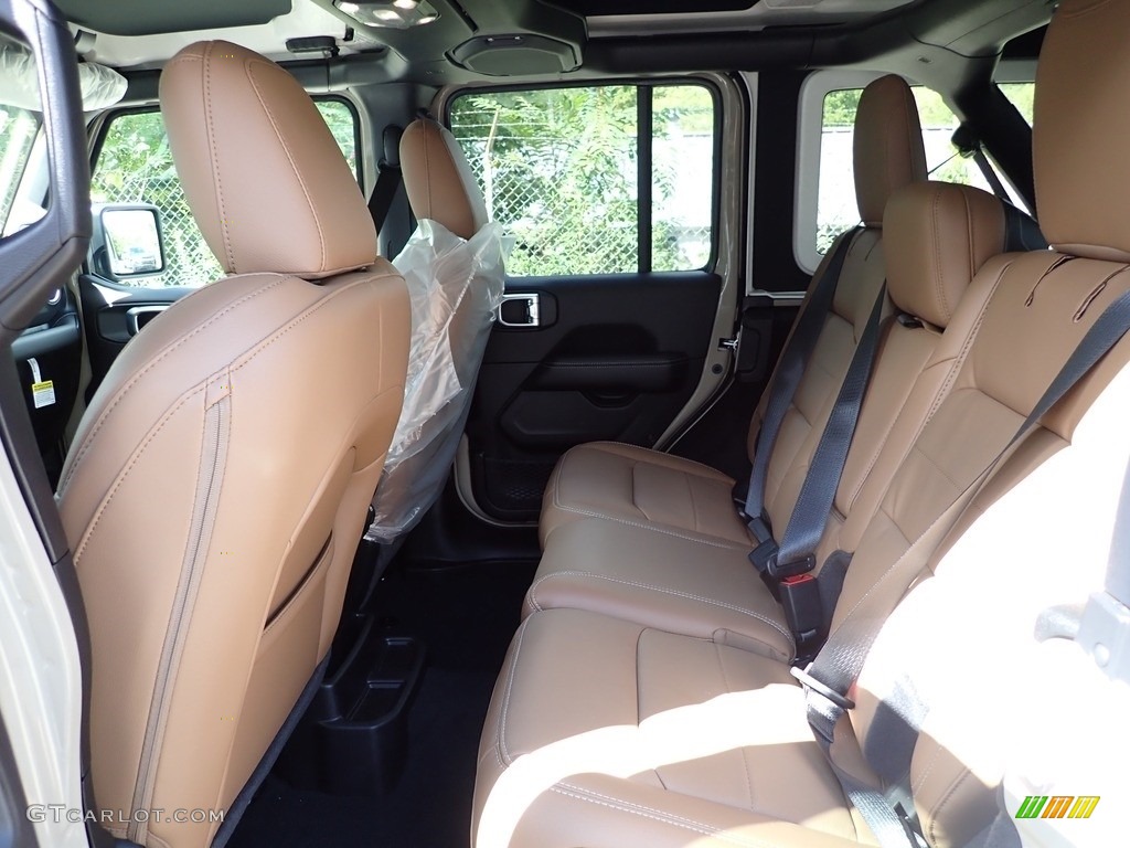 Black/Dark Saddle Interior 2022 Jeep Wrangler Unlimited Sahara 4x4 Photo #144801820