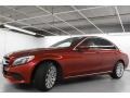 designo Cardinal Red Metallic 2016 Mercedes-Benz C 300 Sedan Exterior
