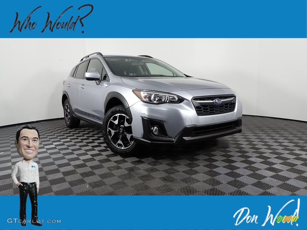 2019 Crosstrek 2.0i Premium - Ice Silver Metallic / Black photo #1