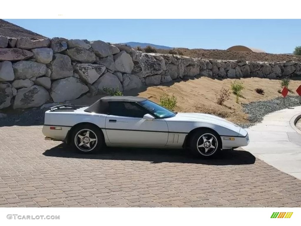 1990 Corvette Convertible - White / Saddle photo #1