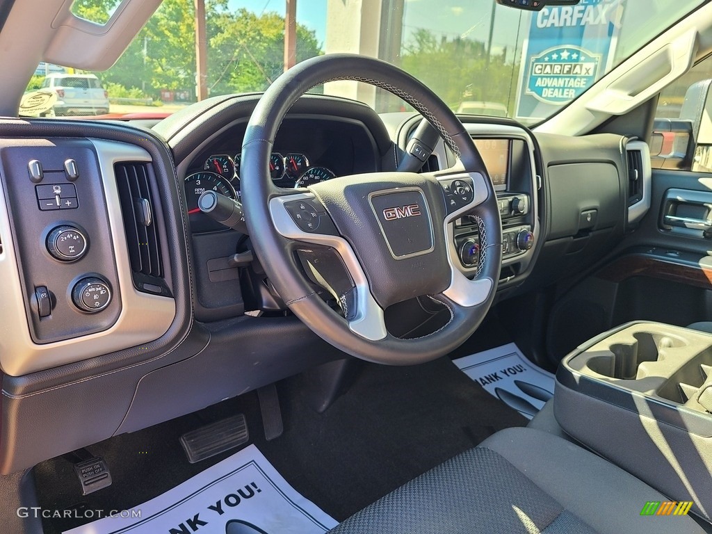 2017 Sierra 2500HD SLE Double Cab 4x4 - Cardinal Red / Jet Black photo #9