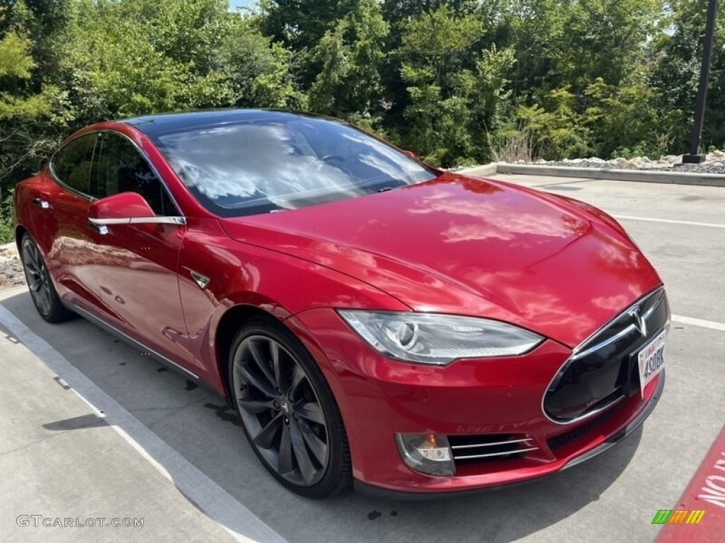 Red Tesla Multi-Coat Tesla Model S