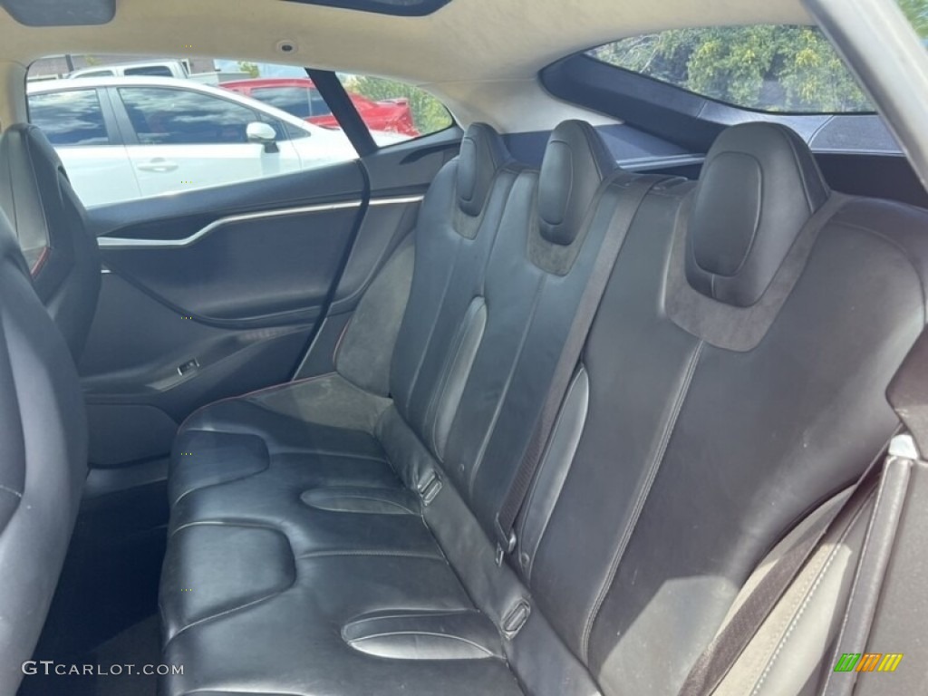 2013 Tesla Model S P85 Performance Rear Seat Photos