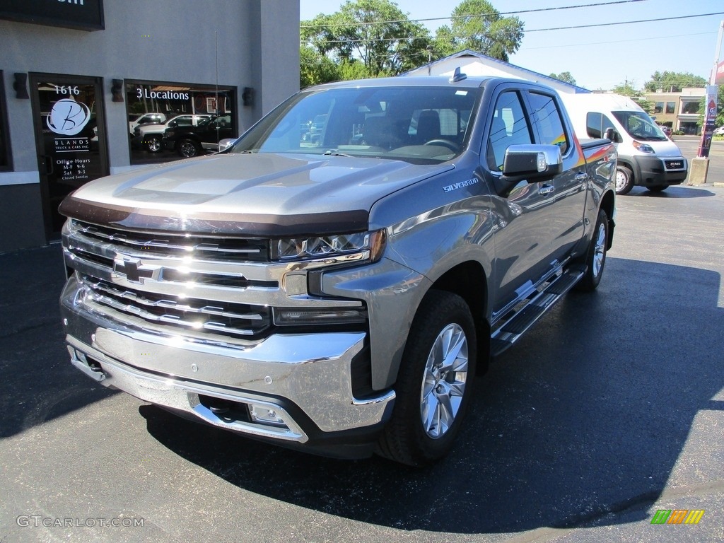 2019 Silverado 1500 LTZ Crew Cab 4WD - Satin Steel Metallic / Gideon/Very Dark Atmosphere photo #2