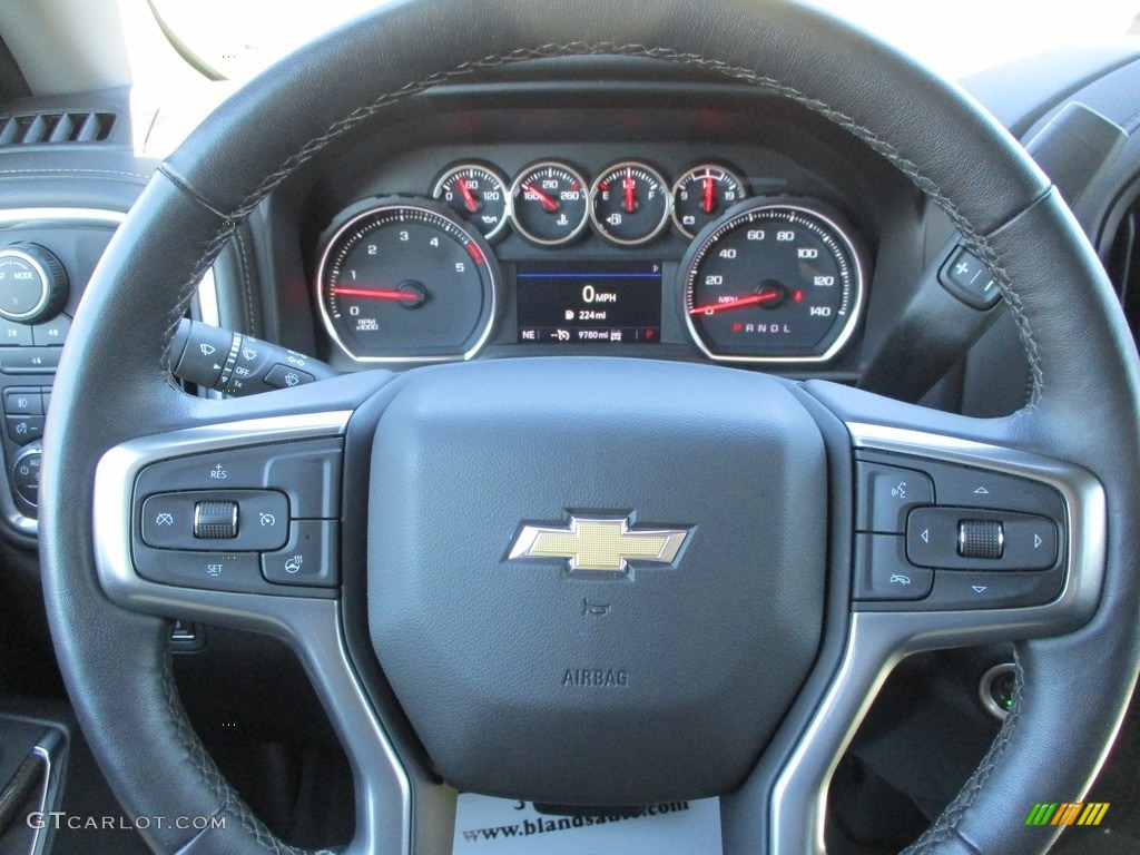 2022 Chevrolet Silverado 2500HD LT Crew Cab 4x4 Jet Black Steering Wheel Photo #144804151