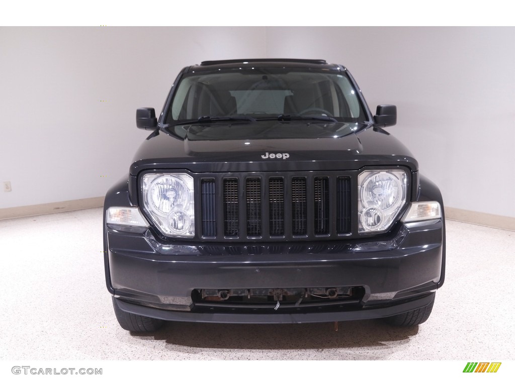 2008 Liberty Sport 4x4 - Brilliant Black Crystal Pearl / Pastel Slate Gray photo #2