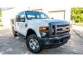 2008 Oxford White Ford F350 Super Duty XL SuperCab 4x4 Utility Truck  photo #1