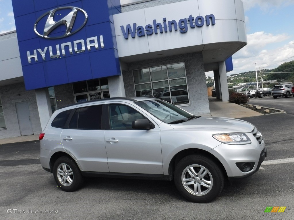 2012 Santa Fe GLS AWD - Moonstone Silver / Gray photo #2