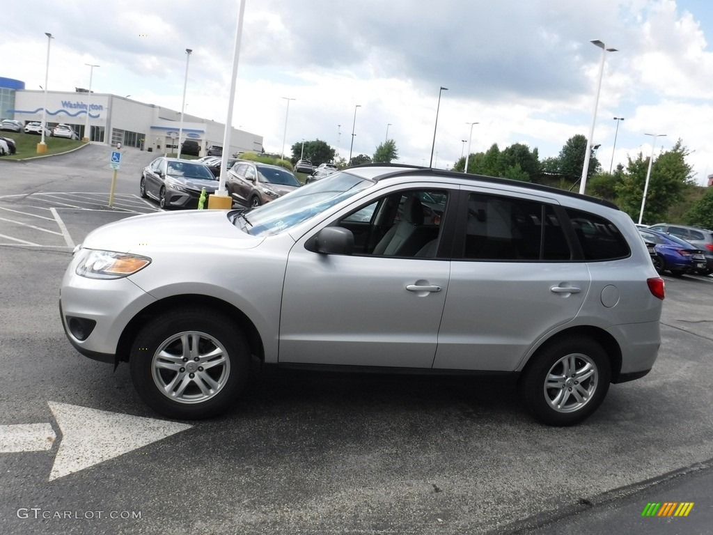 2012 Santa Fe GLS AWD - Moonstone Silver / Gray photo #6