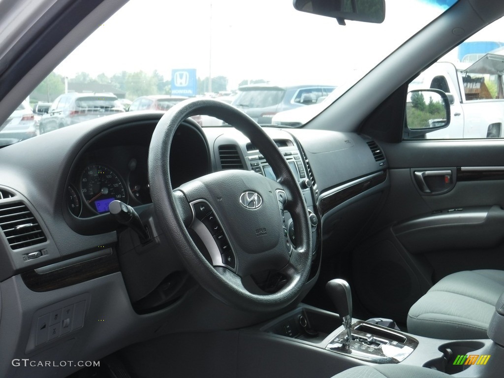 2012 Santa Fe GLS AWD - Moonstone Silver / Gray photo #12
