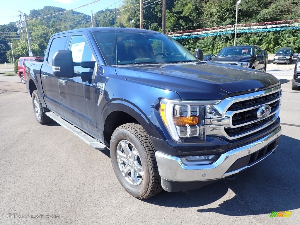 2022 F150 XLT SuperCrew 4x4 - Antimatter Blue Metallic / Medium Dark Slate photo #2