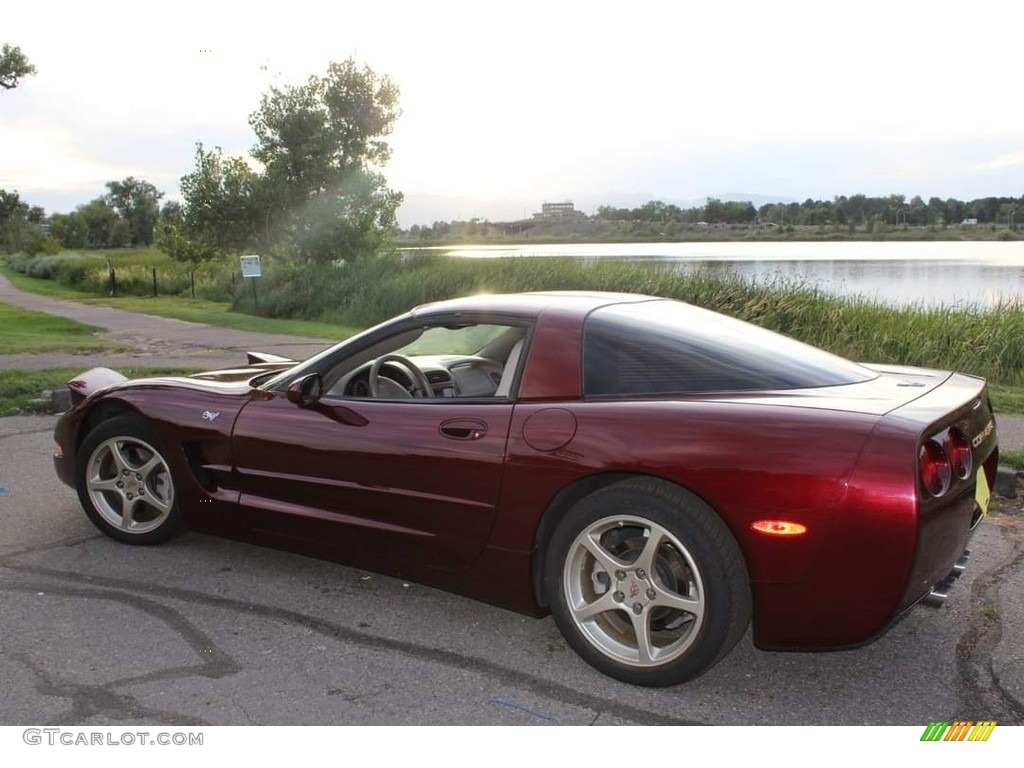 2003 Corvette Coupe - 50th Anniversary Red / Shale photo #1