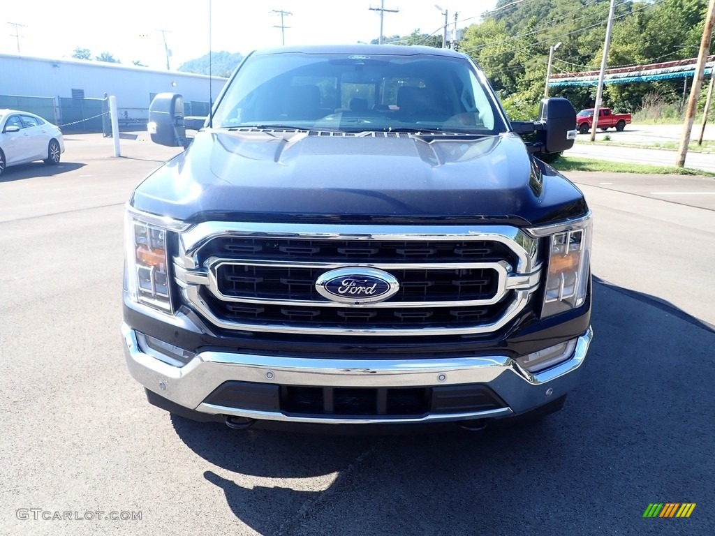 2022 F150 XLT SuperCrew 4x4 - Antimatter Blue Metallic / Medium Dark Slate photo #3