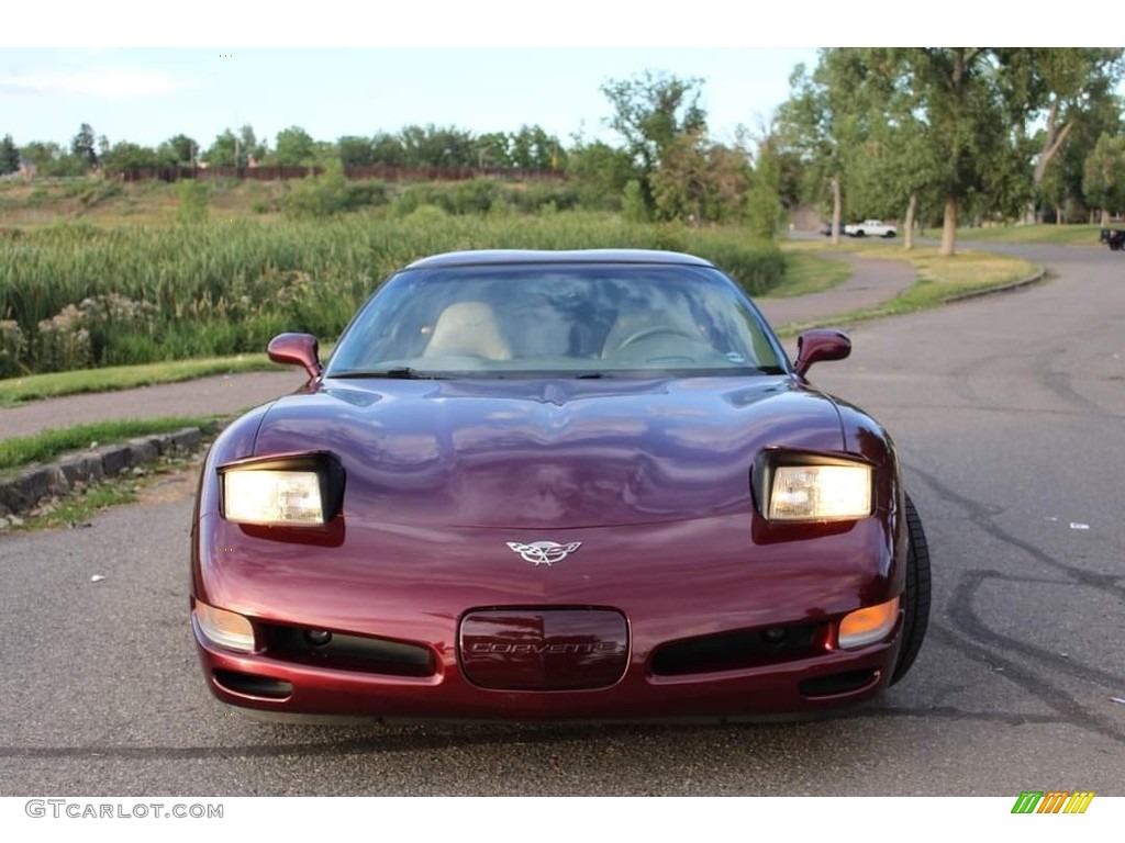 2003 Corvette Coupe - 50th Anniversary Red / Shale photo #4