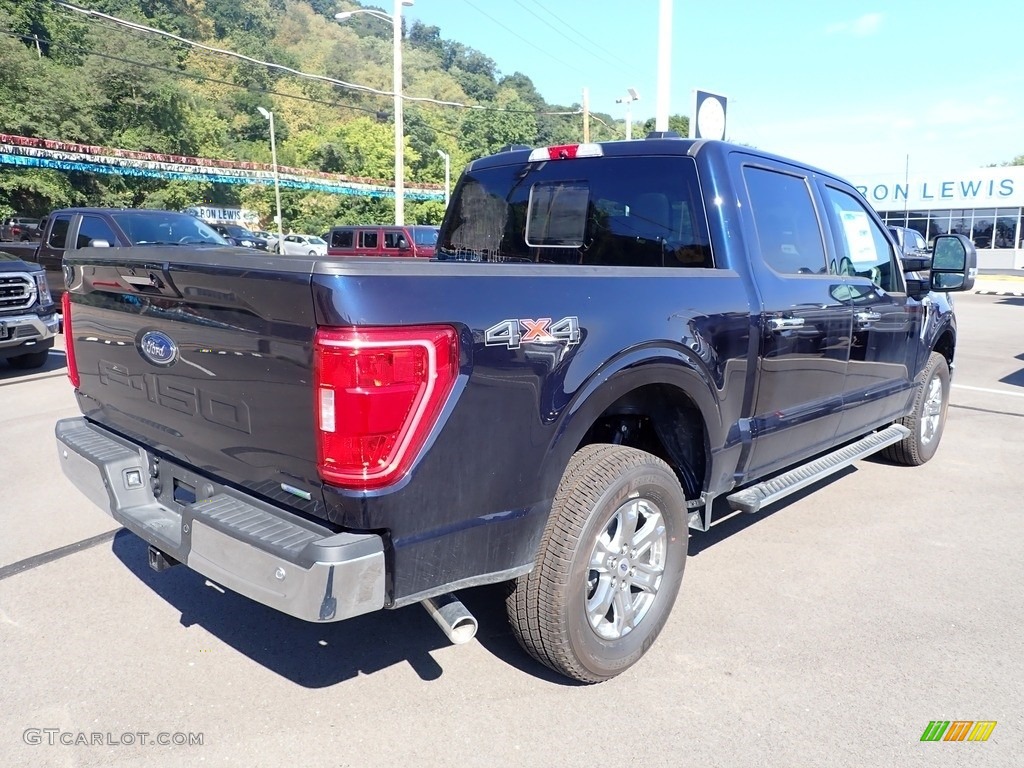 2022 F150 XLT SuperCrew 4x4 - Antimatter Blue Metallic / Medium Dark Slate photo #8