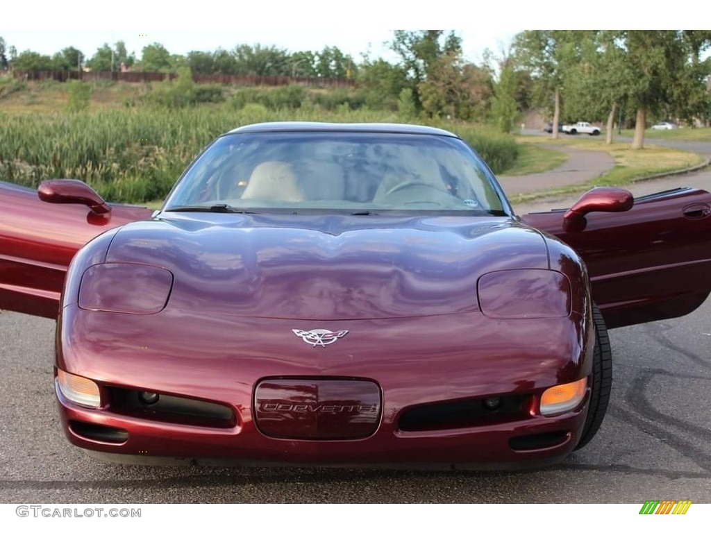 2003 Corvette Coupe - 50th Anniversary Red / Shale photo #6
