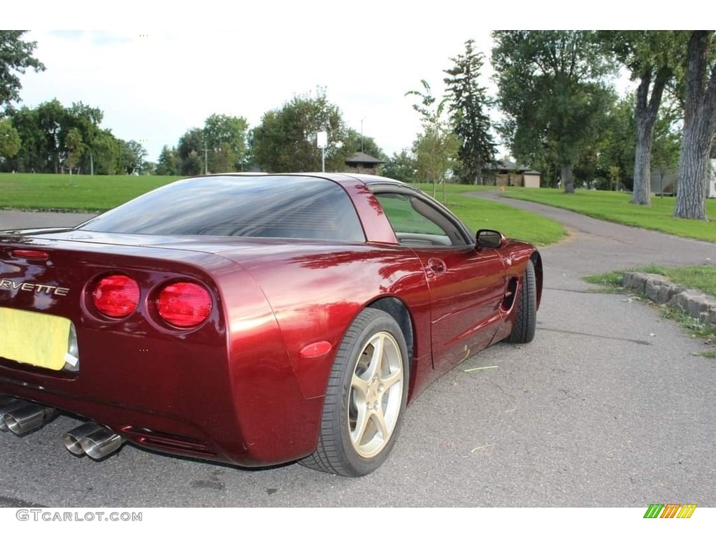 2003 Corvette Coupe - 50th Anniversary Red / Shale photo #7